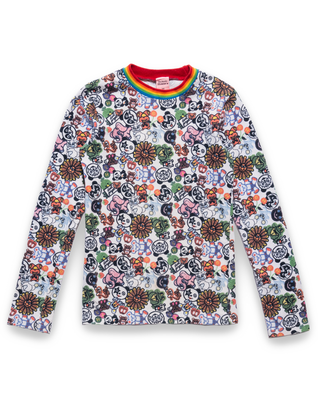 Hysteric Mini long sleeve shirt flowers and friends