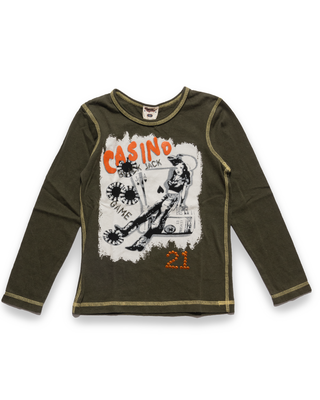 Casino girl long sleeve shirt