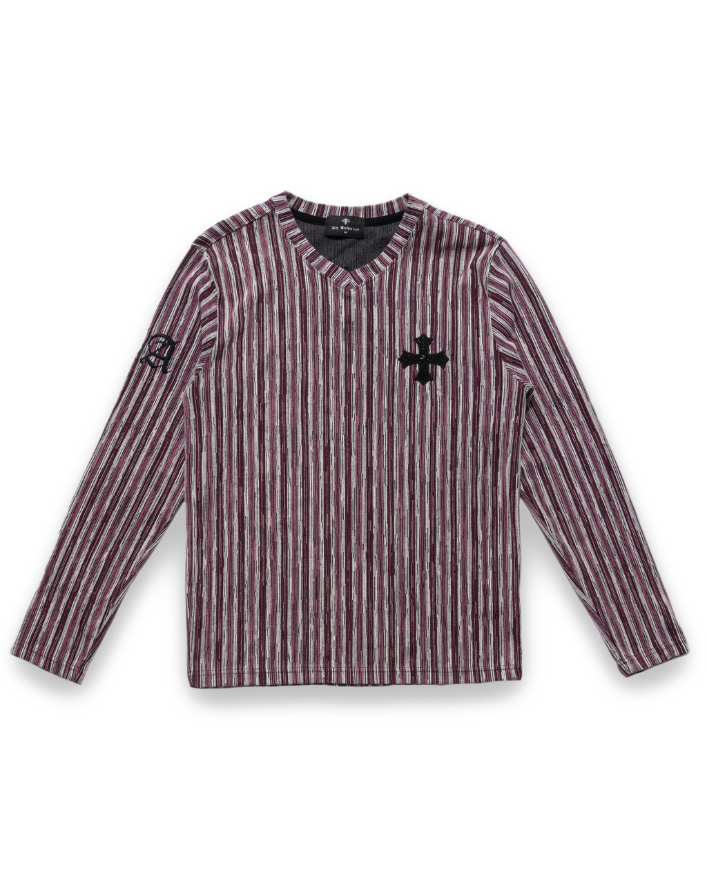 Be ambition striped long sleeve bordeaux