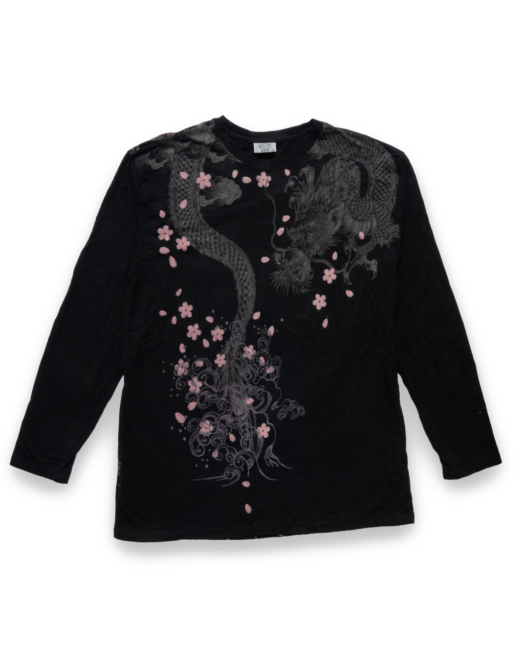 long sleeve shirt Dragon Cherry Blossoms