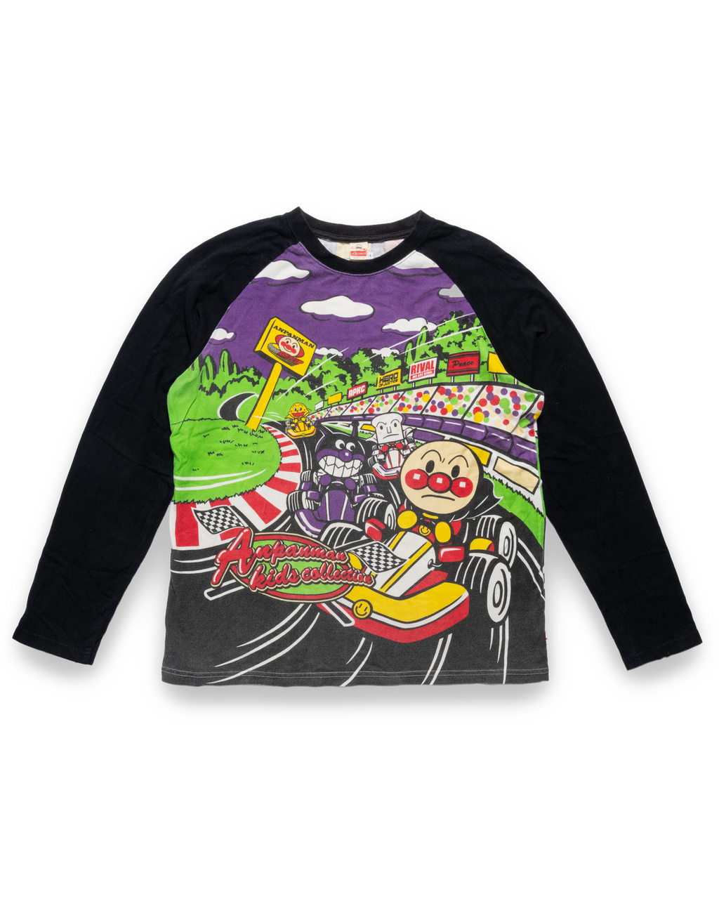 Baikinman & Anpanman racer long sleeve shirt