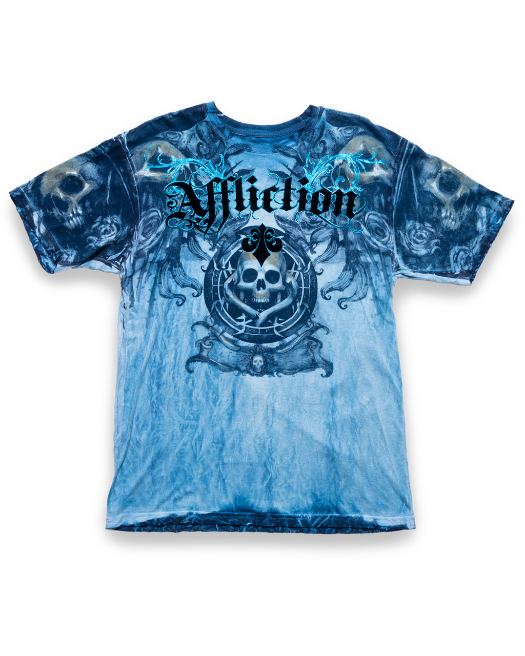 Affliction Blue Skull Shirt