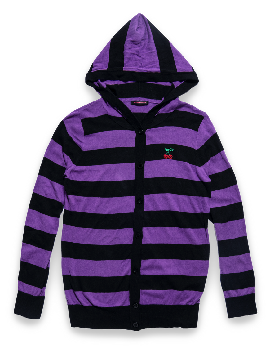 Algonquins Purple Striped Cardigan – findings.jp