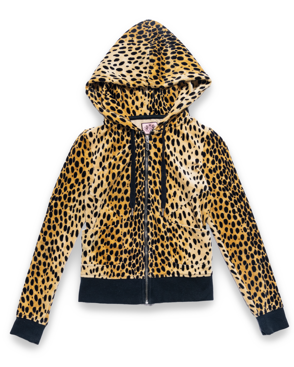 Juicy Couture Zip Hoodie Jacket Leopard Design