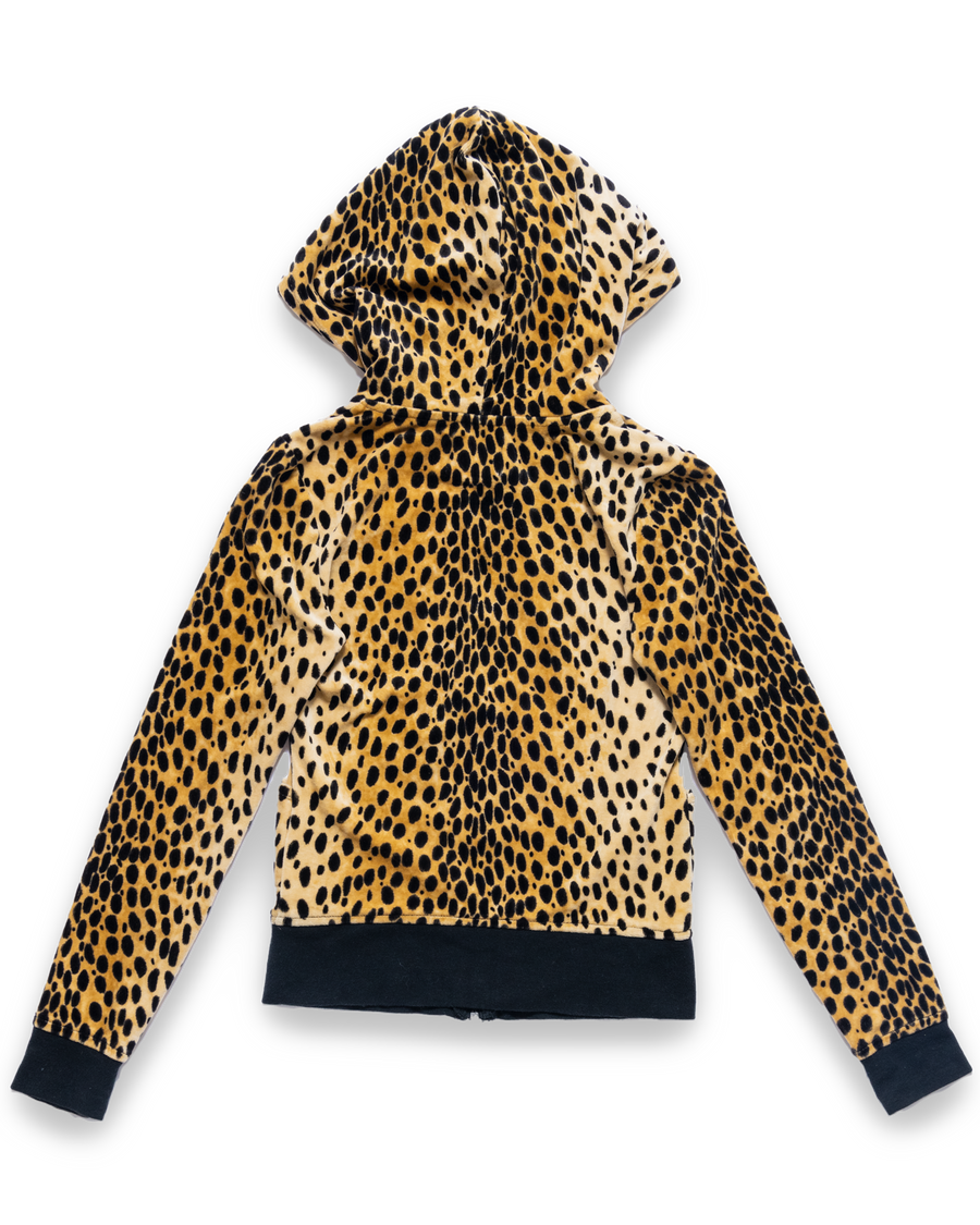 Juicy Couture Zip Hoodie Jacket Leopard Design
