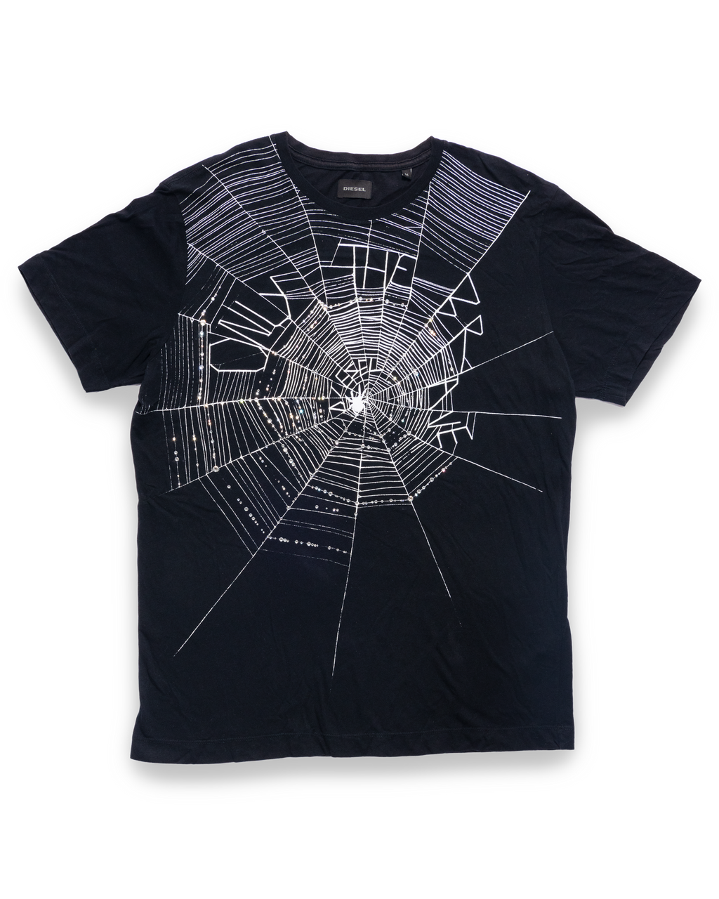 DIESEL Spider Web Rhinestone Shirt